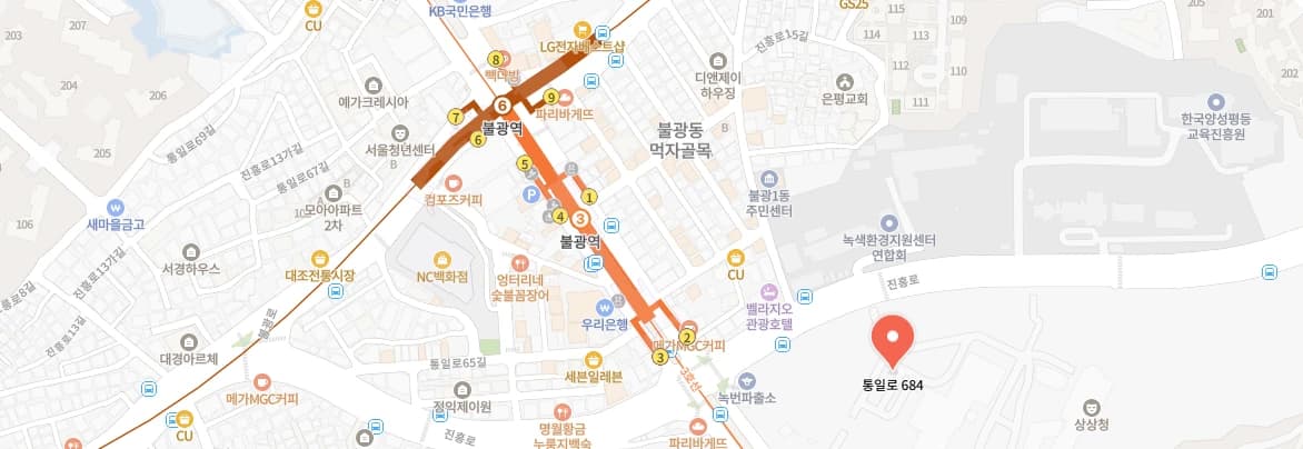 세온병원 주변 위치를 보여주는 지도